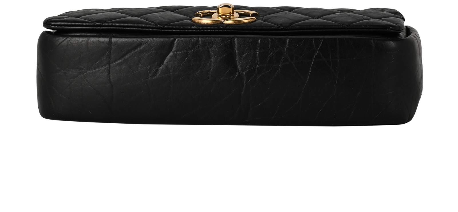 Pondicherry Flap Bag, &pound;2,200, Handbags, Black, Leather, Top view